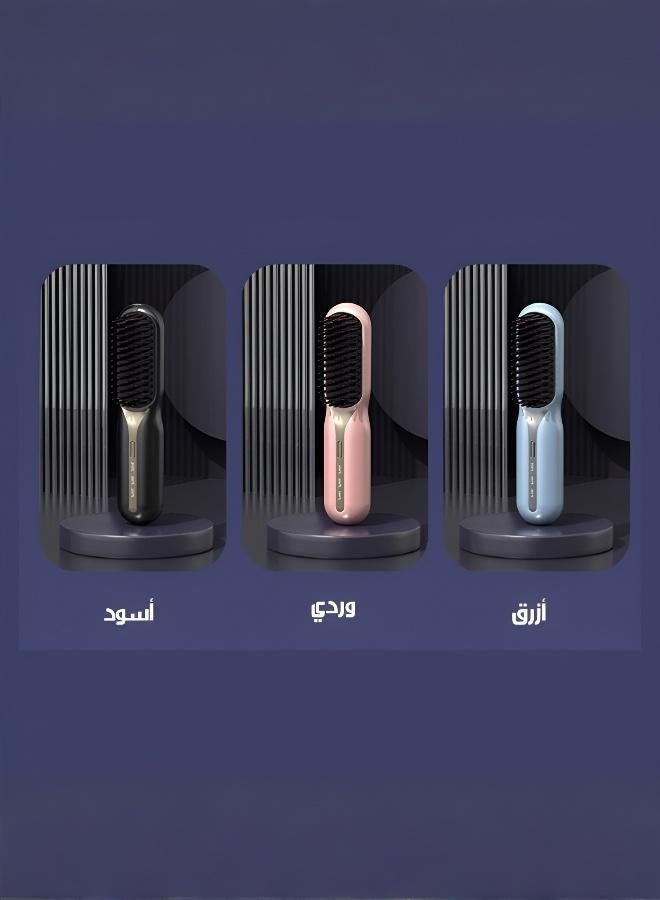 مشط فرد الشعر اللاسلكي الجديد بالأيونات السالبة للتجعيد والفرد - Image 4